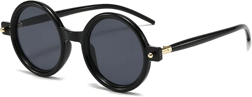 JOVAKIT Polarized Retro Round Sunglasses for Women Men Vintage Trendy Oversized Circle Sun Glasses UV400 Protection