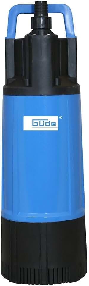 Güde Drucktauchpumpe GDT 1200 (1200 W, Fördervolumen: 6000 l/h, max. Förderhöhe: 40 m, max. Eintauchtiefe: 12 m, 4 Laufräder aus Noryl, Edelstahlwelle, integriertes Rückschlagventil, 15m Nylon Seil)