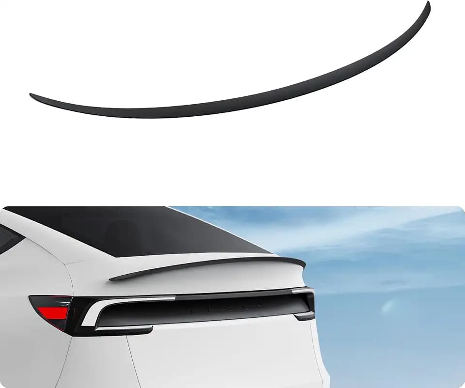 BASENOR Spoiler for 2025 2026 Tesla Model Y Juniper Matte Black