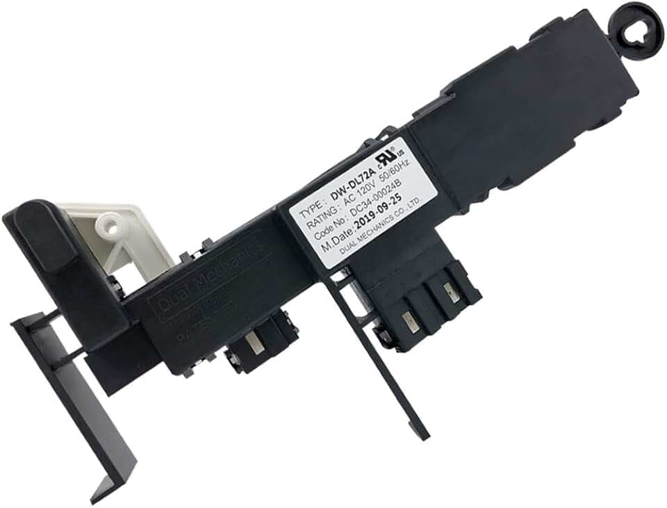 [DC34-00024B Switch OEM Mania] DC34-00024B NEW OEM Produced for Washer Door Lock Switch Replacement Part, Replaces DC34-00024D