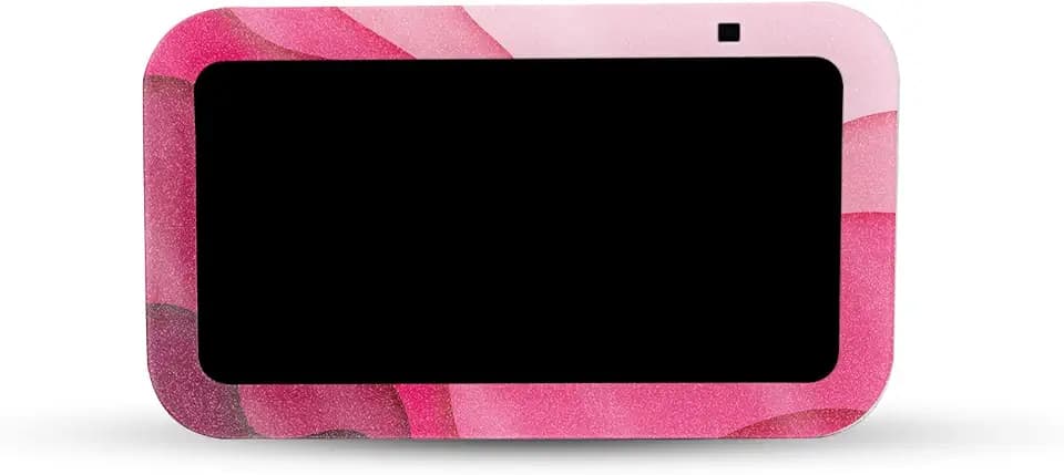 Glossy Glitter Skin Compatible with Amazon Echo Show 5 (Gen 3) - Papercraft Magenta - Premium 3M Vinyl Protective Wrap Decal Cover - Easy to Apply | Crafted in The USA by MightySkins