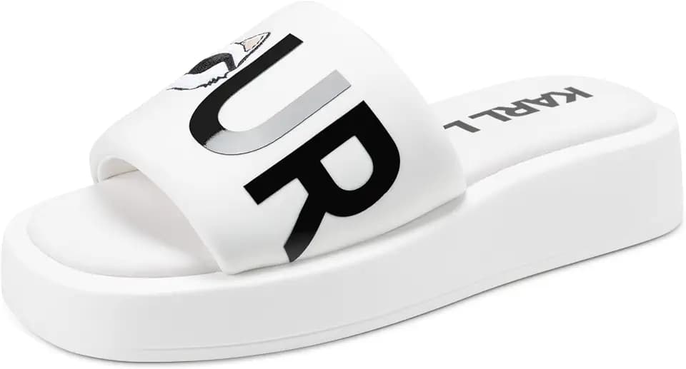 KARL LAGERFELD womens Opal Bonjour Platform Sandal