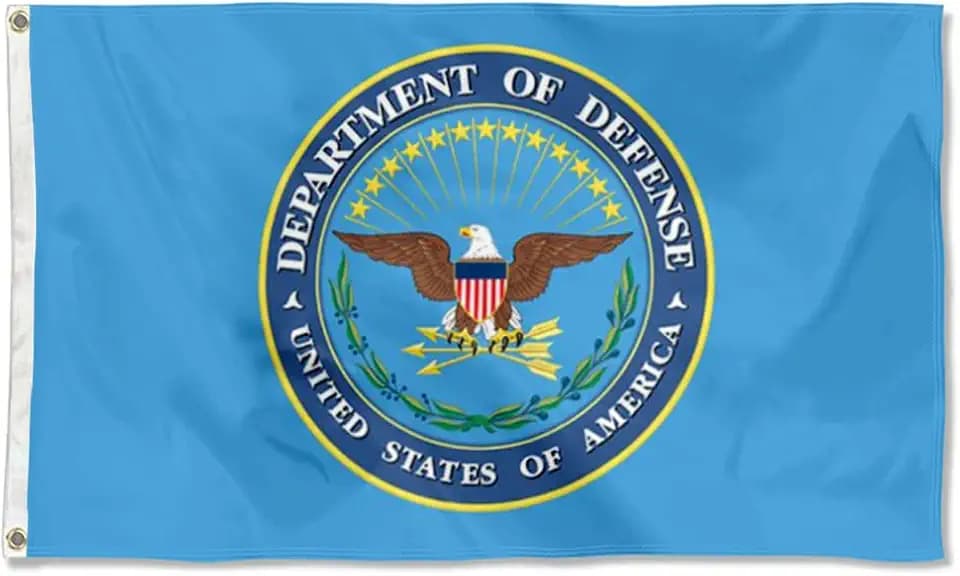 U.S. Department of Defense Flag Banner with Brass Grommets 3x5Feet