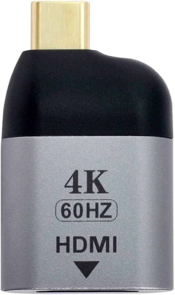 Cablecc USB-C Typ C auf HDMI Konverter HDTV Adapter 4K 60Hz 1080p für Tablet & Telefon & Laptop