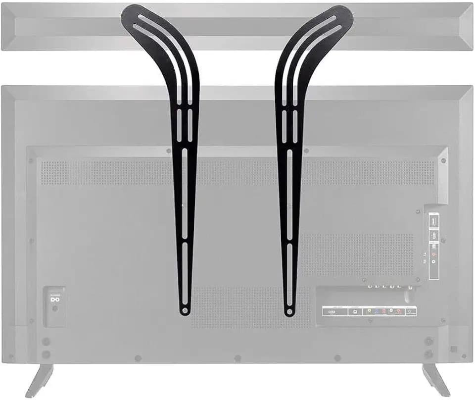 Monoprice - 115265 Universal Soundbar Bracket 2334; - 5534, Black, 22 x 1.7 x 7