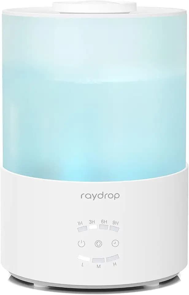 raydrop Luftbefeuchter Schlafzimmer, Top-Fill, Timer, Aromadiffusor, 3L