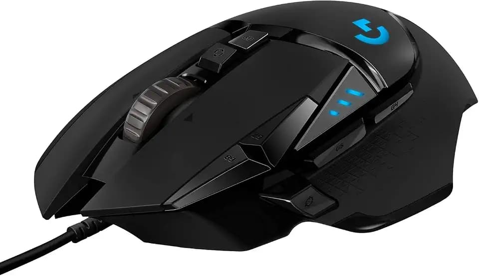 Logitech G502 Hero High Performance Wired Gaming Mouse, Hero 25K Sensor, 25,600 DPI, RGB, Adjustable Weights, 11 Buttons, On-Board Memory, PC/Mac, Pack of 4