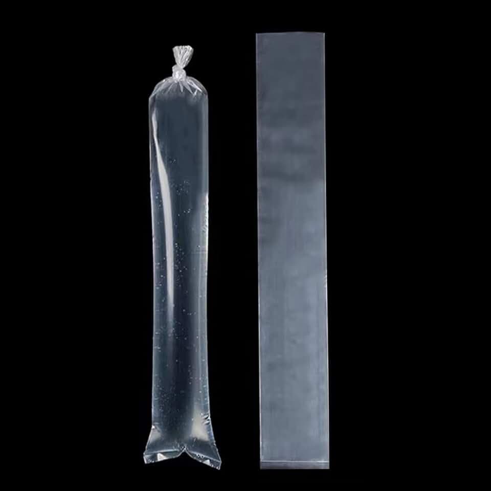 Long Plastic Sleeves 8x40 Inch 50 Pack Poster Poly Bags, 2 Mil Clear Flat Open Blueprint Storage Poster Tube for Large Narrow Items, Waterproof