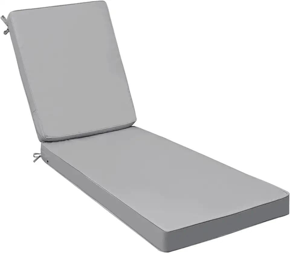 AAAAAcessories Outdoor Chaise Lounge Cushions, 72 x 21 x 3 in, Set of 1