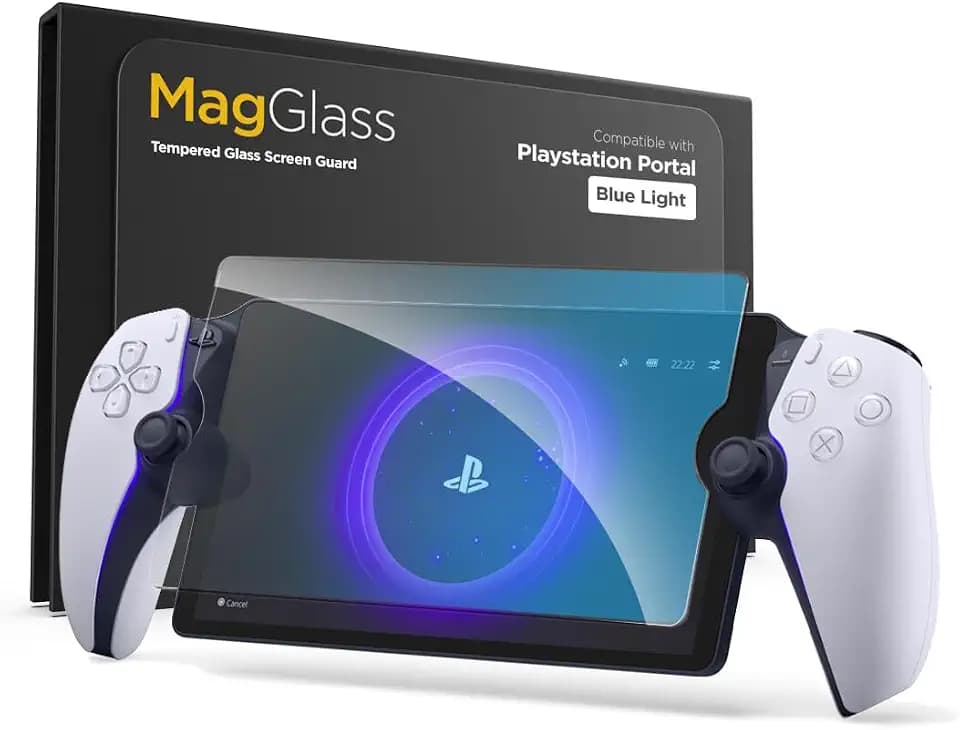 magglass Tempered Glass Designed for PlayStation Portal Screen Protector (8 inch) Blue Light Blocking Protector for PlayStation Portal Remote Player
