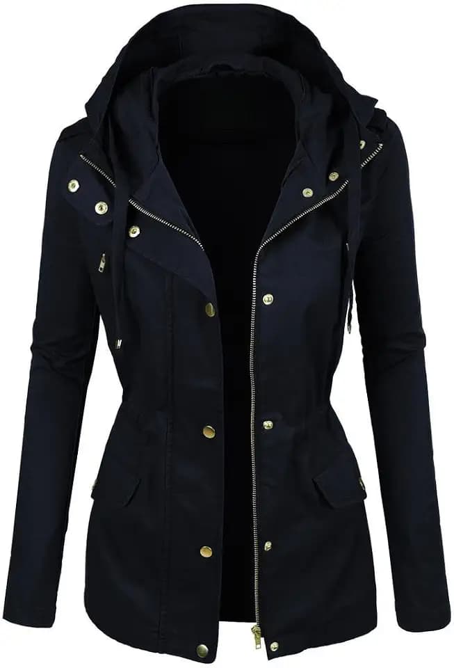 PRIME Damen Parka Jacke Frauen Baumwoll Jacke Trenchcoat PK-02