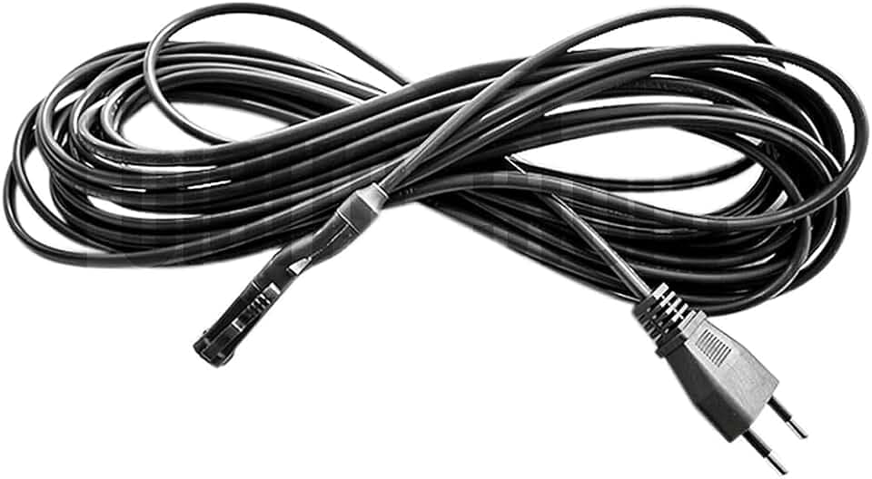 graues Kabel 10 m 2 x 0,75 Stecker Italien 200 kompatibel