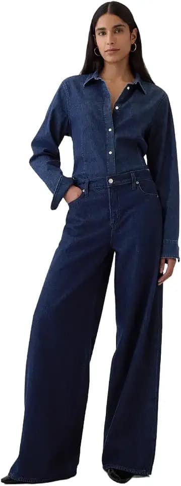 GAP Women's Mid Rise Baggy Denim
