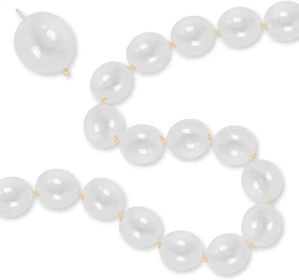 Clear Quick Link Balloons, 100PCS 6 Inch Small Bubble Linking Balloons for Making Balloon Wall Heart Arch, Tails Balloon for Wedding Birthday Baby Shower Engagement Graduation Party Decorations