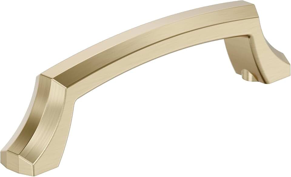 Amerock 3-3/4" Bellamy Golden Champagne Drawer Pull