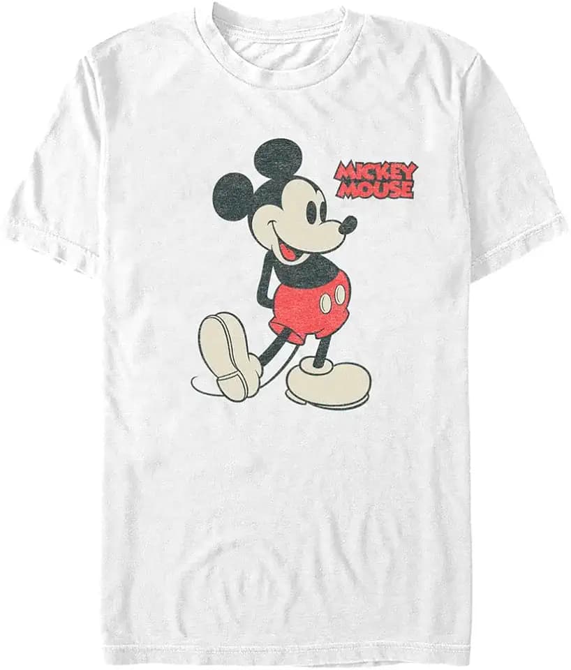Disney Unisex Adult Disney Classic Mickey Micky Pose Short Sleeve Tee Shirt