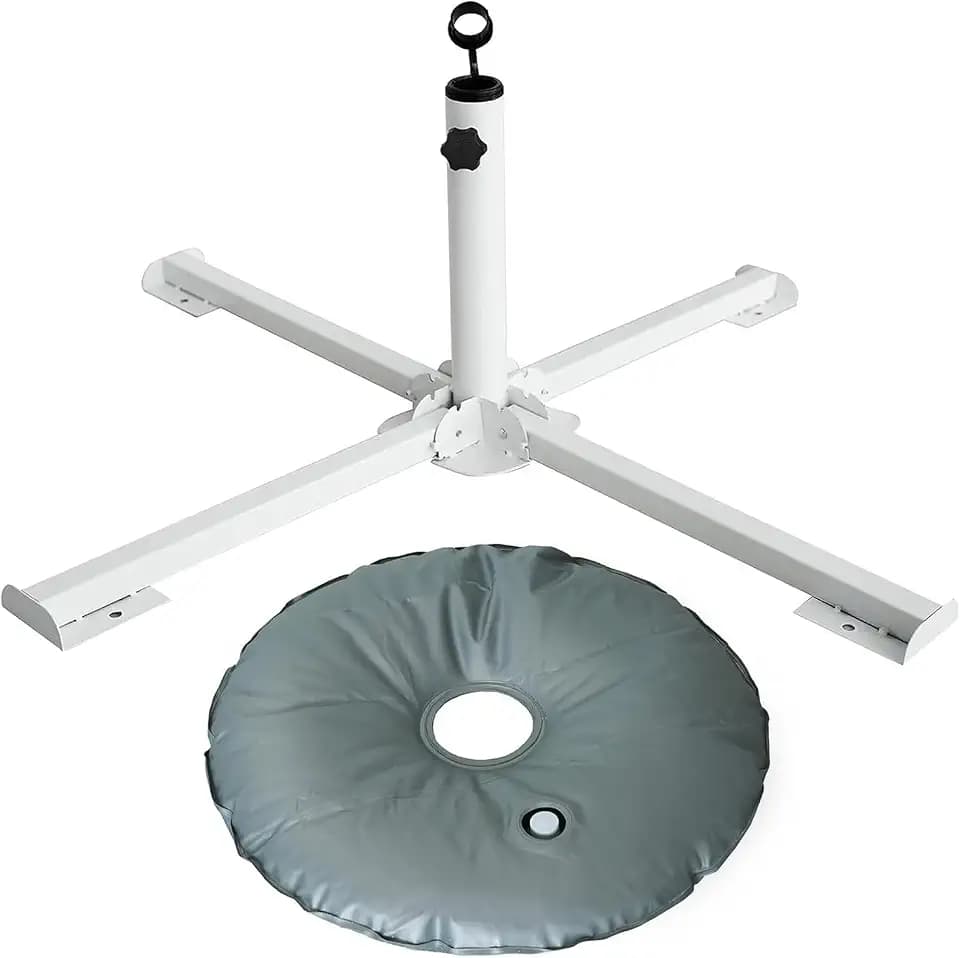 AMMSUN Foldable Portable Beach Umbrella Stand, Patio Umbrella Base Holder