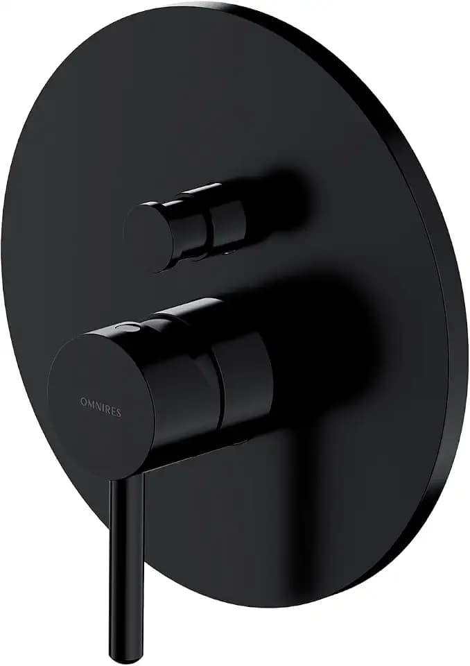 Omnires Y1235ROBL, Unterputz-Dusch- und Badewannenarmatur, Außenelement Y, Matte black