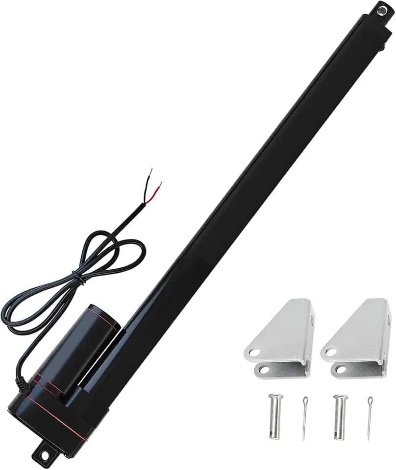 400mm Hochgeschwindigkeits-Linearantrieb 12V 400N, IP65 Wasserdicht, 34mm/s Hubgeschwindigkeit, mit Montagehalterungen für industrielle Automatisierung