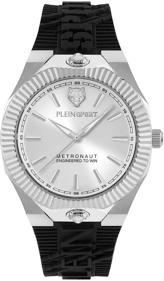 Plein Sport Herren Uhr Analog Quarz METRONAUT 42 MM PSCGA0225 Silikon