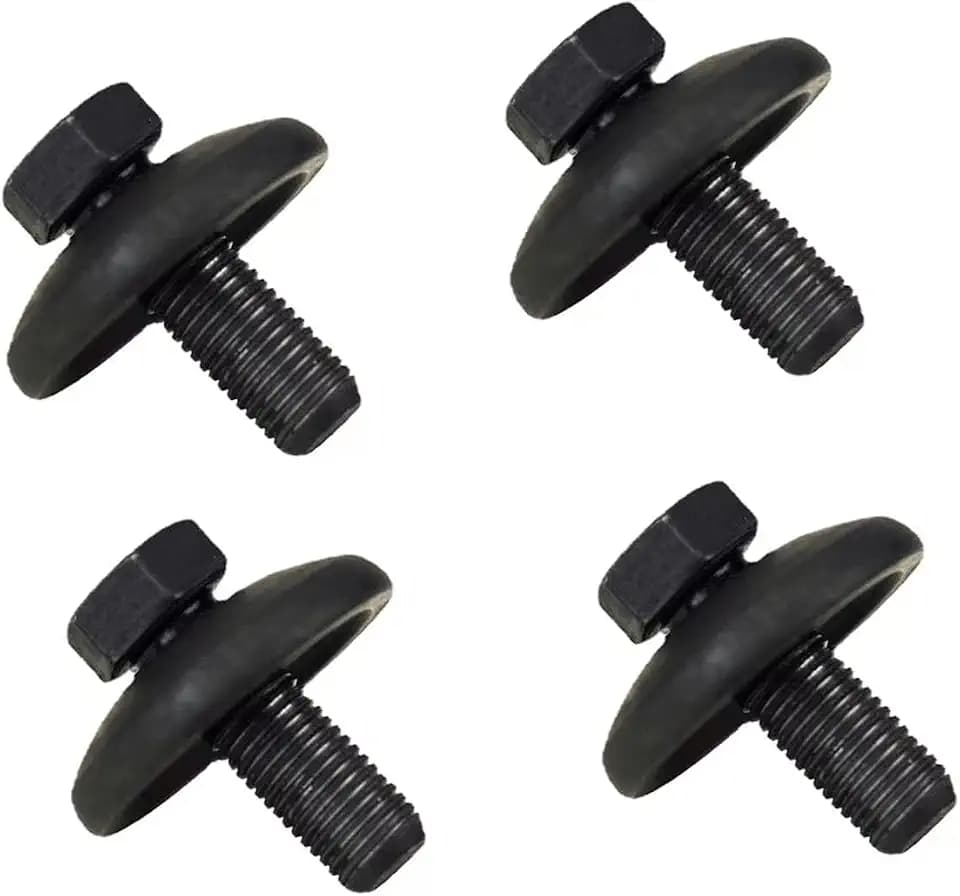 532193003 193003 Blade Bolt & Washer Compatible with H-usqvarna AYP Craftsman Lawn Mower Blade Tractor Blade Bolt with Cupped Washer 1-1/4" X 7/16"-20 Blade Bolts 193003,532174365,539107522（4pack）