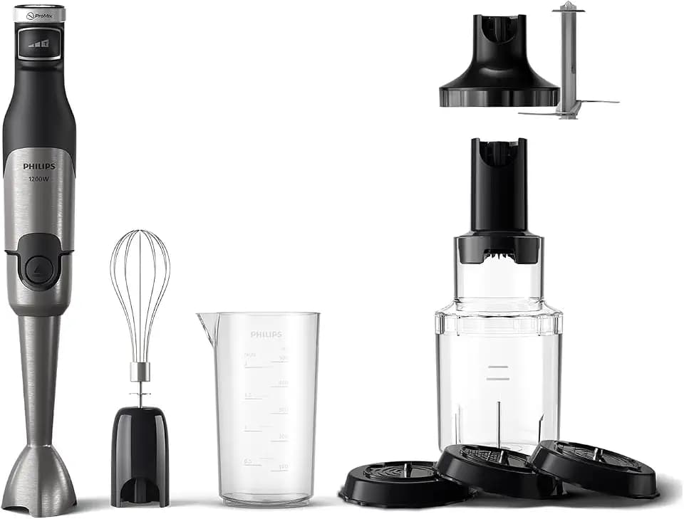 Philips Stabmixer 5000 Serie Zubehör Set, Schwarz, 1200 W