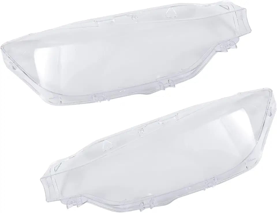 Front Left Right Side Headlight Cover Headlamp Clear Lens Shell Cover Fit for BMW 3 Series F30 Sedan 2016-2018 No.63117419630 - Pack of 2 Replacement Car Parts