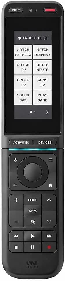 One for All URC7985 Smart Control Pro Touch Remote, App, IR and Bluetooth