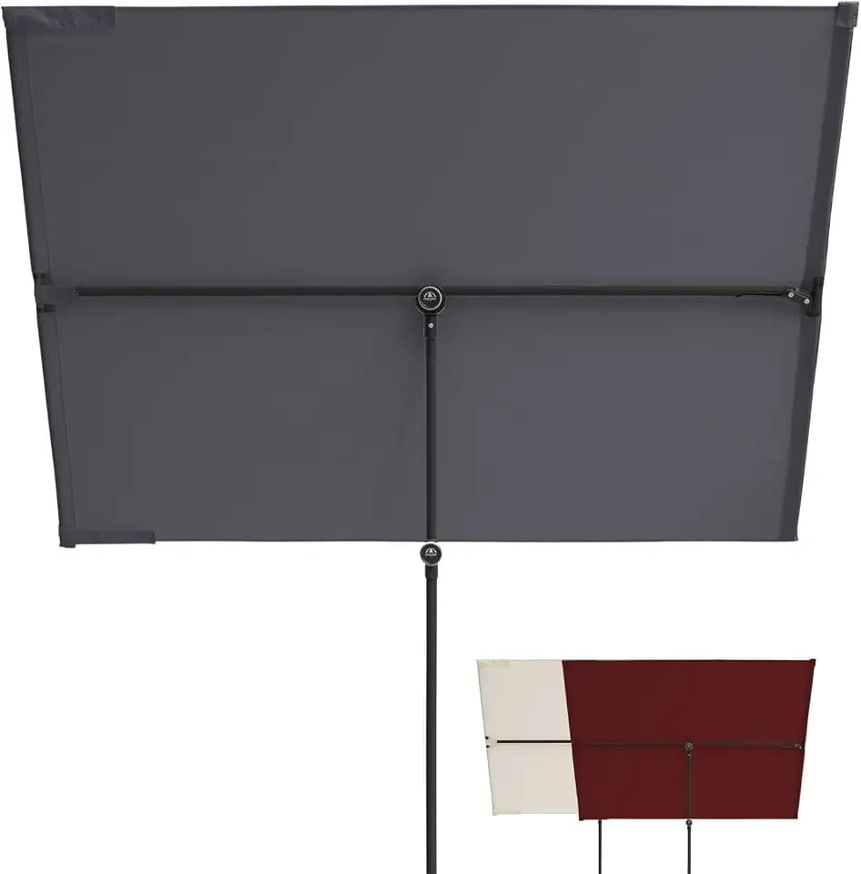 Doppler Active Balkonblende I Sonnenschutz für Balkon & Terrasse I Flexibler Sichtschutz I Sonnenschirm rechteckig & drehbar I flexibler Gartenschirm für Dachterrassen