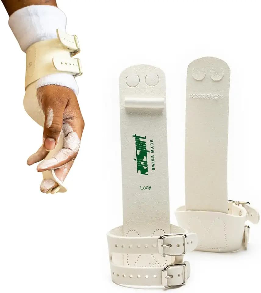 Reisport Women's Uneven Bar Gymnastics Grips - Durable Leather Hand Grips for Gymnastics Bars Women & Girls - Gymnastics Equipment & Accessories for Advanced Gymnasts