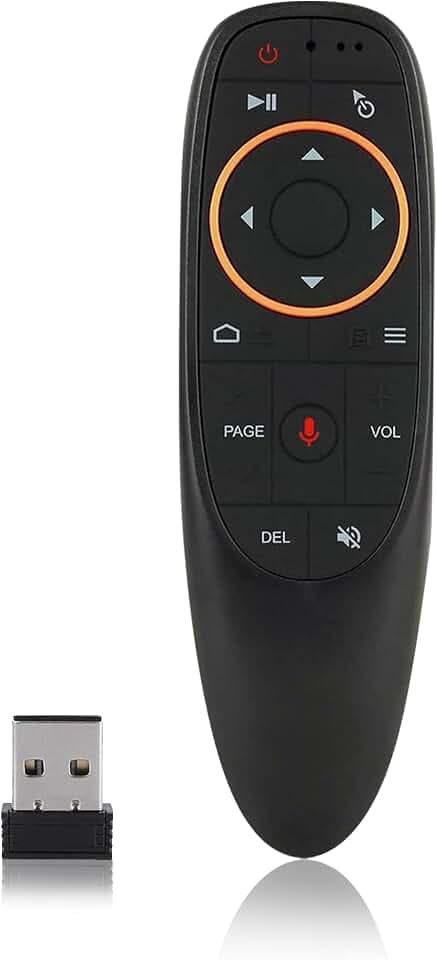 Leyf M6 Air Maus Mini Gesten Fernbedienung, Wireless Voice, Tastatur mit 6 Axis Gyroskop für, Android TV Box, Smart TV, PC, Laptop