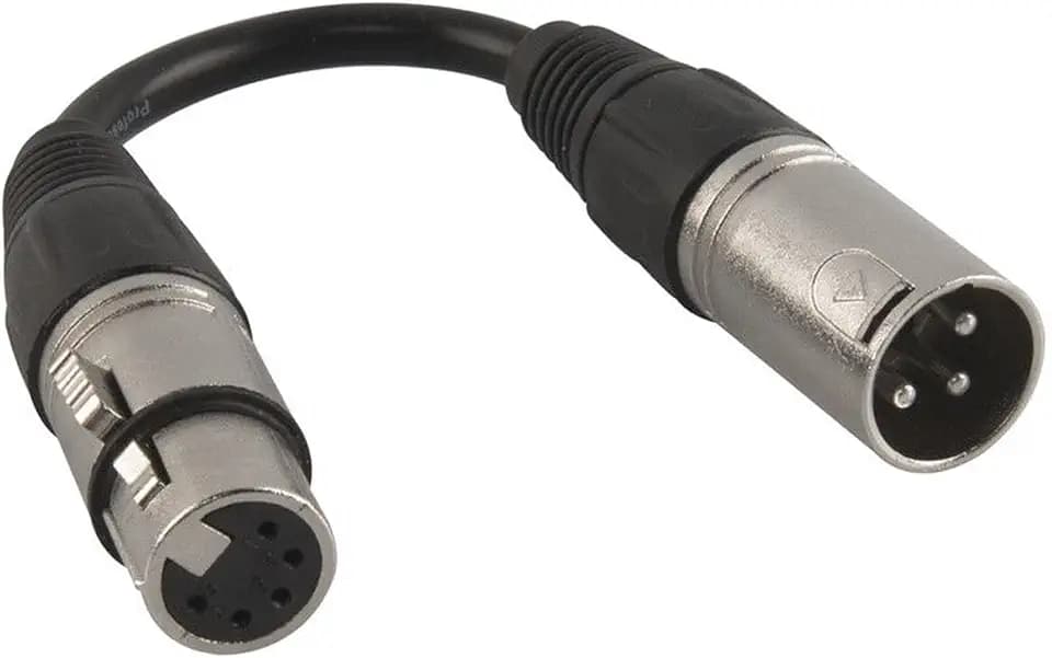Chauvet DMX5F3M 5-Pin Female to 3-Pin Male DMX Cable
