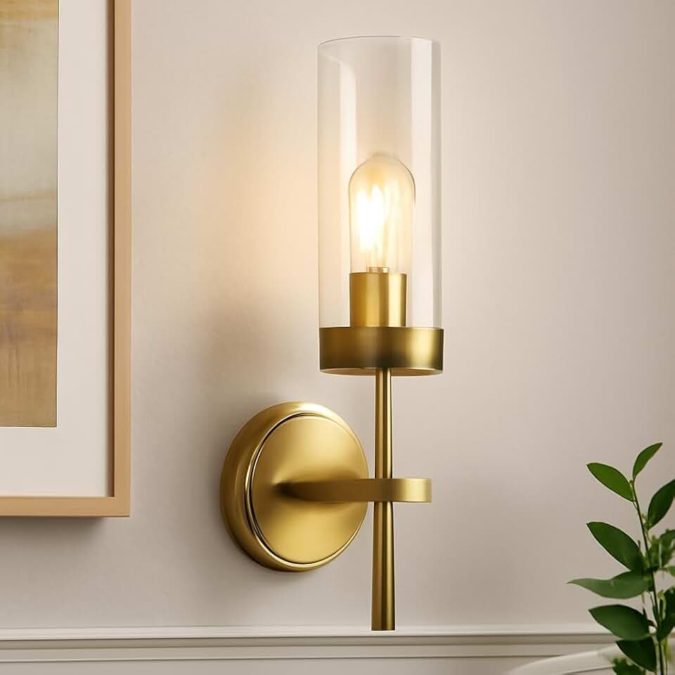 Brushed Gold Wall Sconce