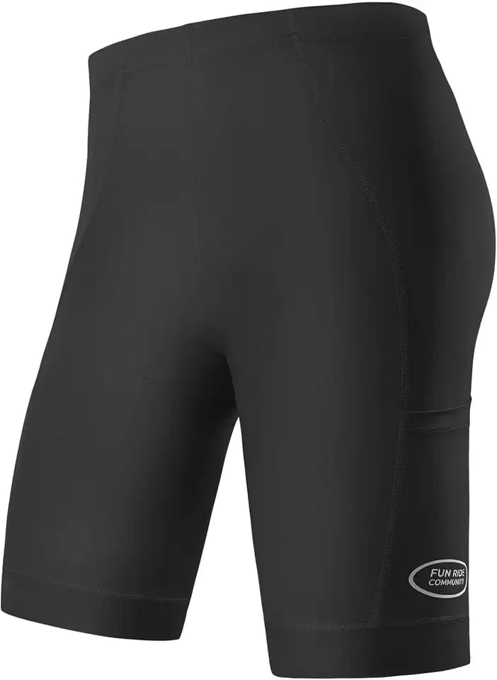 INBIKE Fahrradhose Herren Gepolstert mit Seitentaschen Kurz Sommer Fahrradbeklediung für Fahrrad Rennrad MTB E-Bike