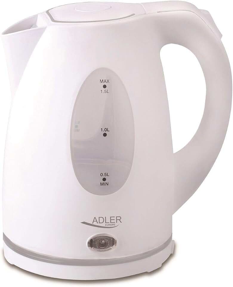 Adler AD 1207 Wasserkocher 1,5 L, weiß