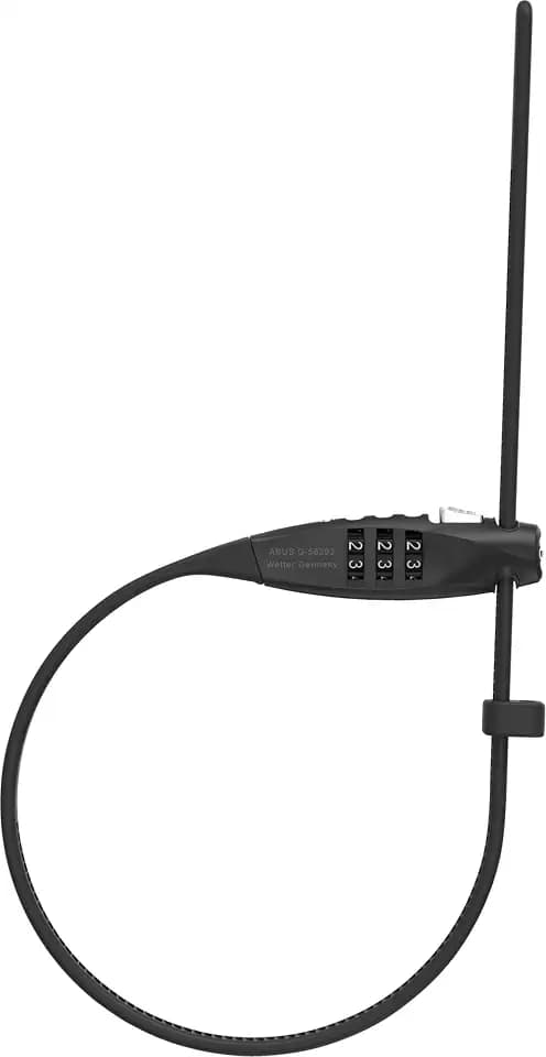 ABUS Kabelschloss Combiflex TravelGuard – Schloss zur Sicherung von Helm, Kinderwagen, Skiern und Gepäck – 45 cm Kabellänge – mit Zahlencode