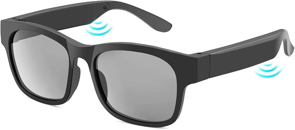 Smart Glasses, Bluetooth Sunglasses for Men and Women Dual Speakers and Hands-Free Calling, Polarized Lenses, Apply to Outdoor Sports,Travel, Drive Listening to Music