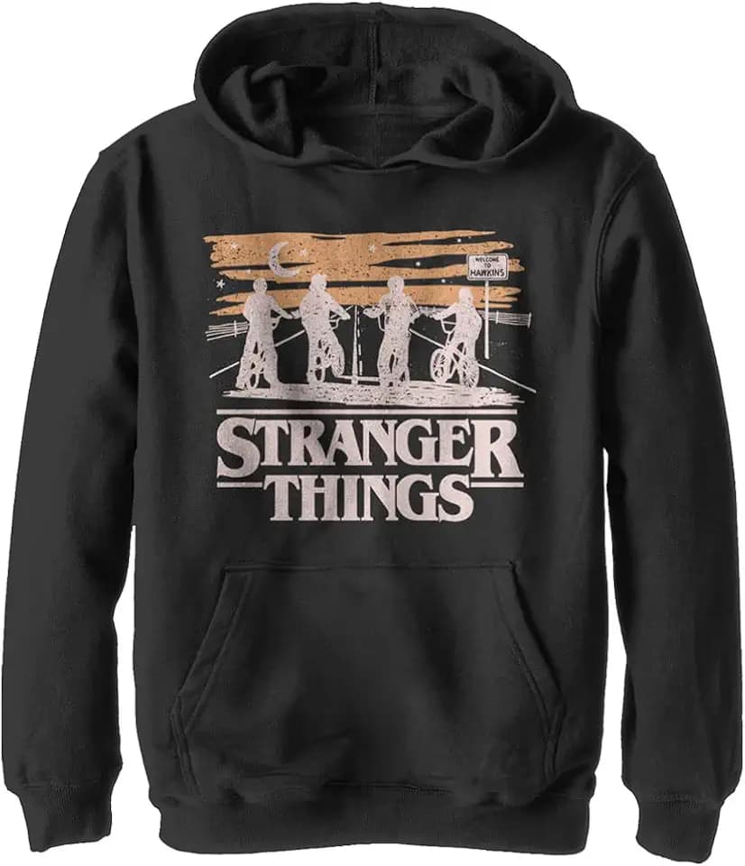 Netflix unisex-child Stranger Things Jank Drawing Youth Pullover Hoodie