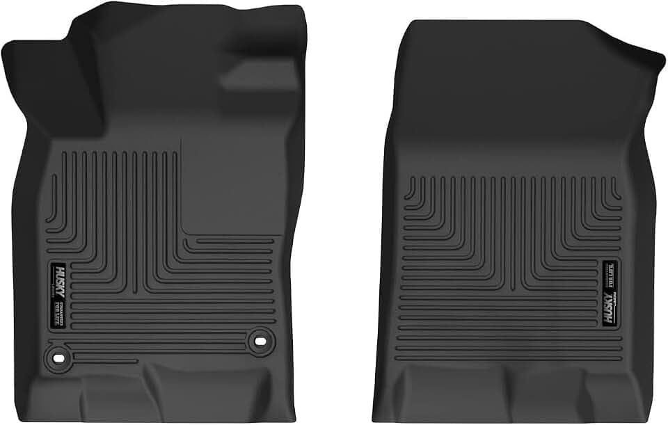 Husky Liners X-act Contour Floor Mats | Fits 2022-2026 Honda Civic Hatchback/Sedan, 2024-2026 Acura Integra Hatchback | Front Row, 2-pc Black - 53071