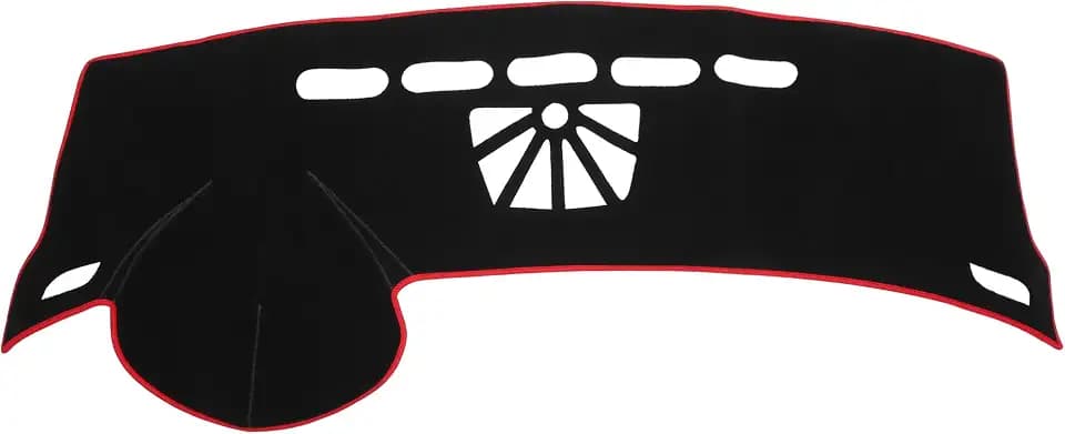 Car Dashboard Cover Mat Compatible for Buick LaCrosse 10-16, Protective Polyester Black Red Center Console Interior Trim Dash Board Mat