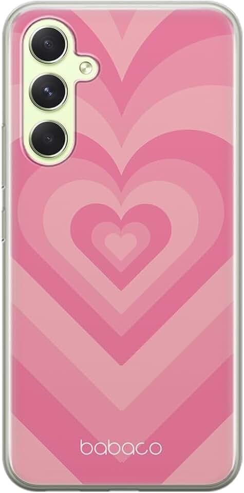Babaco ERT Group Handyhülle für Samsung A54 5G Original und offiziell Lizenziertes Muster Hearts 007 optimal an die Form des Handy angepasst, hülle aus TPU