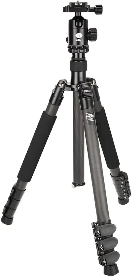 Sirui ET-2204 Carbon Fiber Tripod with E-20 Ball Head - Maximum Height 57.1 inches, Maximum Load 26.5 lbs