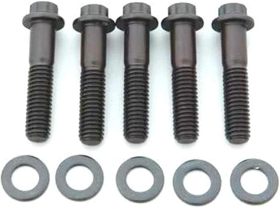 ARP 652-2250 Black Oxide 3/8-16" RH Thread 2.250" UHL 6-Point Bolt with 3/8" Socket and Washer, (Set of 5)