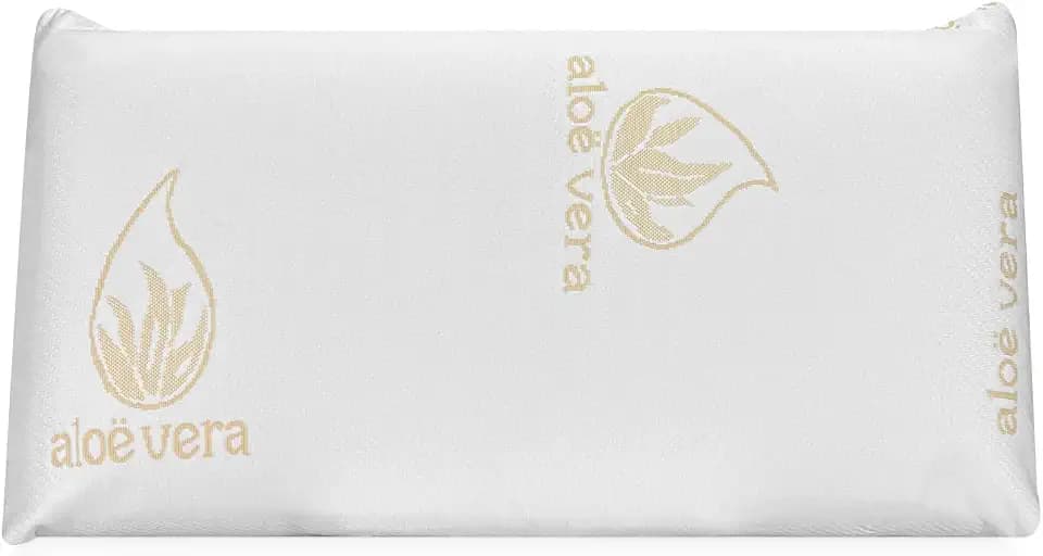 DUÉRMETE ONLINE Viskoelastisches Kissen Aloe Vera Visco hervorragende Anpassungsfähigkeit mit Anti-Stress-Eigenschaften | 120 x 40 cm