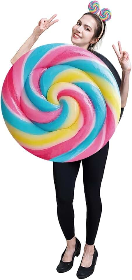 PGOND Couple Lollipop Costume Role-Play Funny Party Halloween Costume Perfect for Halloween, Carnival, Cosplay, Themed Parties 2026