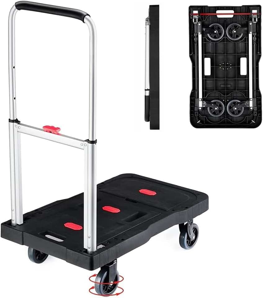 Folding Hand Truck Platform Truck 330 Lb Heavy Duty Dolly Cart