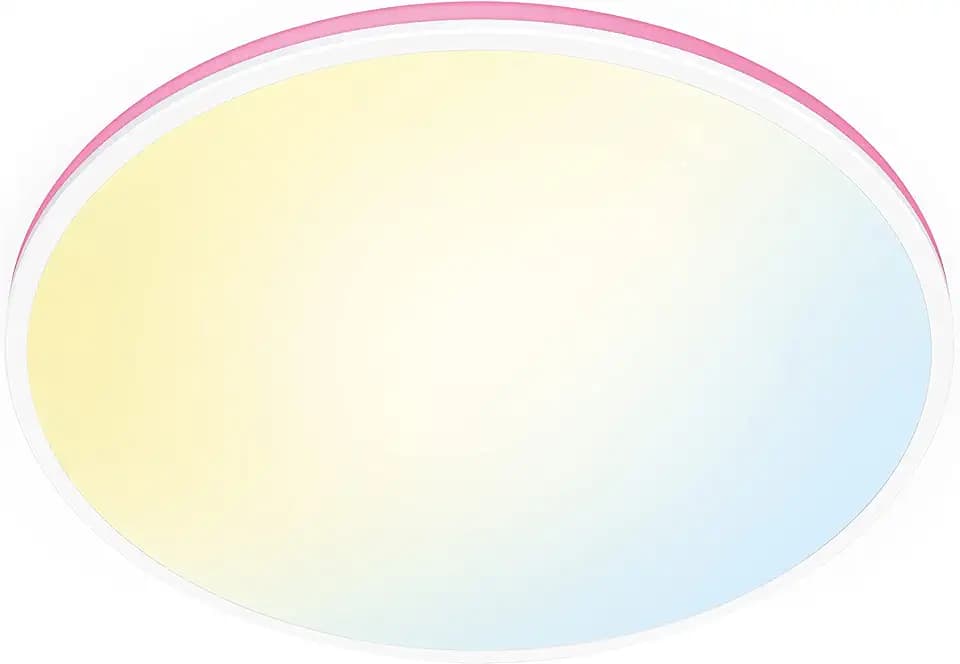 WiZ Tunable White and Color Rune Deckenleuchte (2.100 lm), LED Leuchte mit 16 Mio. Farben oder warm- bis kaltweißem dimmbarem Licht, smarte Lichtsteuerung über WLAN per Stimme/App, weiß