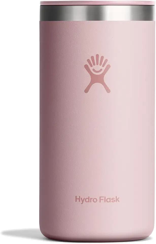 Hydro Flask Travel Coffee Cup – Insulated Stainless Steel, Non-Spill, Leak Resistant to-Go Tumbler 16 Oz Trillium Pink
