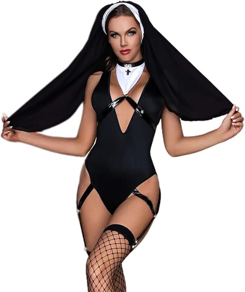 women's nun halloween costume cosplay Sexy Underwear Police