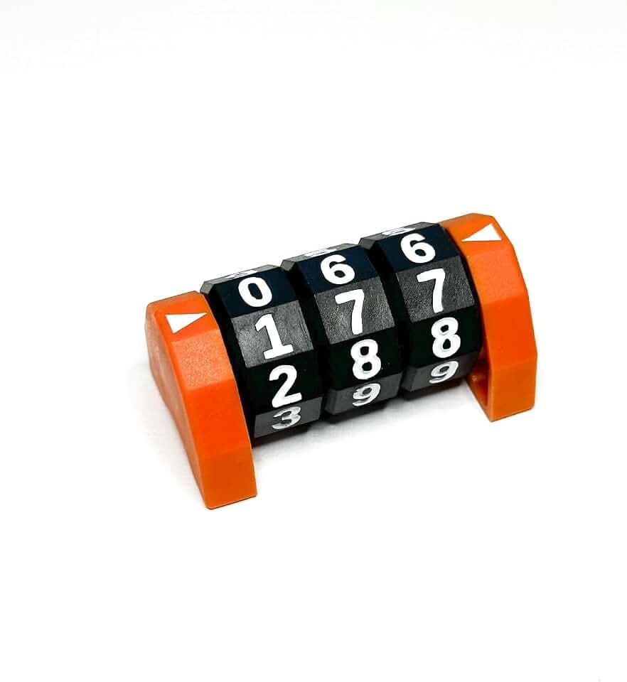 Life Counter/Wound Counter - Number dial - Three Dial Orange - MTG, D&D, or Other Tabletop Games - Phoenix Fire Gaming